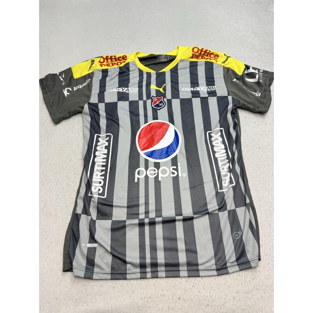 Deportivo Independiente Medellin Jersey Shirt Mens 2XL Gray Soccer Puma Pepsi